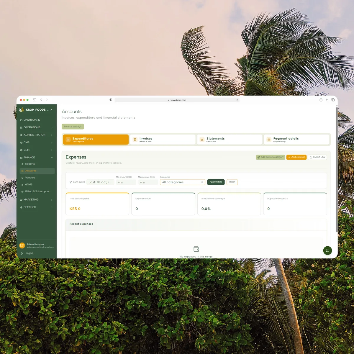 Reporting and Financial Tracking in Tembo Trade